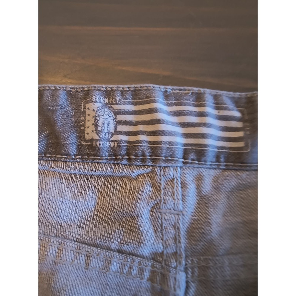 Born Fly Jeans Men's Size 40 Gray Denim Button Fly Straight Leg Paint Splatter - Picture 8 of 16